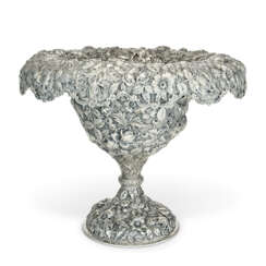 AN AMERICAN SILVER CENTERPIECE VASE