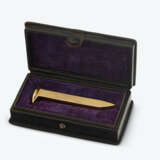 THE ALASKA RAILROAD: AN AMERICAN PRESENTATION 14K GOLD RAILROAD SPIKE - photo 3