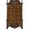 A QUEEN ANNE CARVED MAHOGANY HIGH CHEST-OF-DRAWERS - Auktionspreise