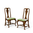 A PAIR OF QUEEN ANNE MAHOGANY SIDE CHAIRS - Аукционные цены