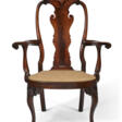 A MAGNIFICENT QUEEN ANNE CARVED WALNUT ARMCHAIR - Auction prices