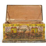 A POLYCHROME PAINT-DECORATED PINE BLANKET CHEST - photo 2