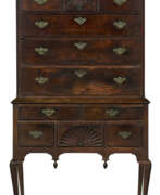 Вишневое дерево. A QUEEN ANNE CHERRYWOOD HIGH CHEST-OF-DRAWERS