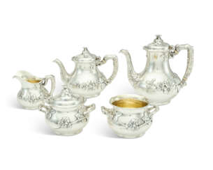 AN AMERICAN SILVER FIVE-PIECE TEA AND COFFEE SERVICE