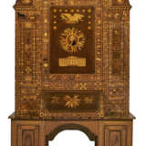 A MARQUETRY AND PARQUETRY-INLAID WALNUT DESK-AND-BOOKCASE - photo 1