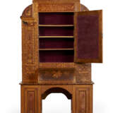 A MARQUETRY AND PARQUETRY-INLAID WALNUT DESK-AND-BOOKCASE - photo 3