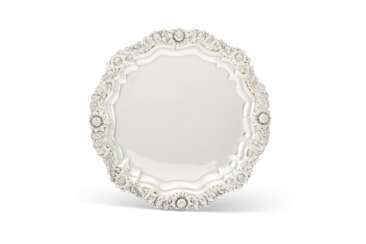 AN AMERICAN SILVER SALVER