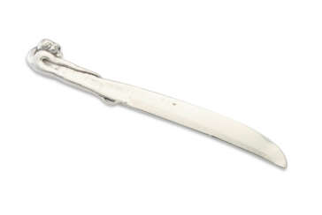 AN AMERICAN SILVER PAPER KNIFE