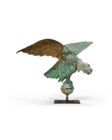 A MOLDED GILT COPPER AND ZINC EAGLE WEATHERVANE - фото 6