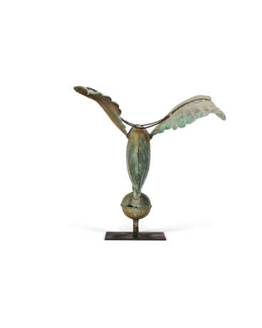 A MOLDED GILT COPPER AND ZINC EAGLE WEATHERVANE - фото 7