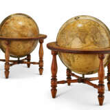 A NEAR PAIR OF ENGRAVED LORING`S CELESTIAL AND TERRESTRIAL TABLE GLOBES - photo 1