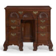 THE JABEZ BOWEN CHIPPENDALE CARVED MAHOGANY BLOCK-AND-SHELL BUREAU TABLE - Аукционные цены