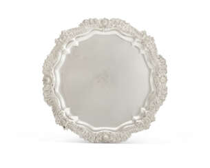 AN AMERICAN SILVER SALVER