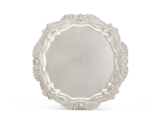 AN AMERICAN SILVER SALVER - photo 1