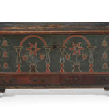 A POLYCHROME PAINT-DECORATED WHITE PINE BLANKET CHEST - photo 1