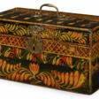 A PINE AND MAPLE POLYCHROME PAINT-DECORATED BOX - Auktionspreise