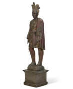 Sculptures. A CARVED AND POLYCHROME PAINT-DECORATED &#39;INDIAN&#39; CIGAR STORE FIGURE