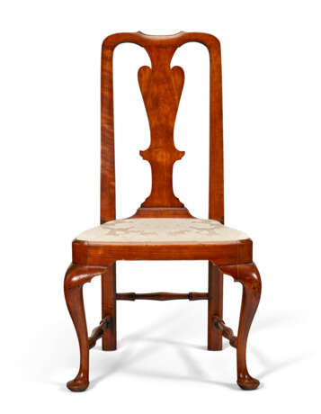 A PAIR OF QUEEN ANNE CHERRYWOOD SIDE CHAIRS - Foto 2