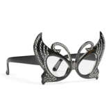 A PAIR OF BLACK-LACQUERED `BUTTERFLY` SPECTACLES - фото 3