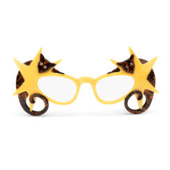 A PAIR OF YELLOW-LACQUERED &#39;POSSUM&#39; SPECTACLES