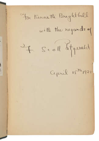 FITZGERALD, F. Scott (1896-1940) - Foto 1