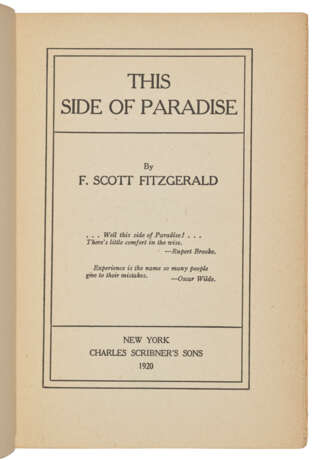 FITZGERALD, F. Scott (1896-1940) - Foto 2