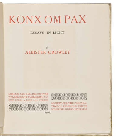 CROWLEY, Aleister (1875-1947) - photo 3