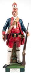 Figur &quot;Der Lange Jonas&quot;, Jonas Henrikssohn, 1726 Flügelgrenadier im Leibregiment Friedrich I von Preußen, Gips, farbig staffiert, Gebrauchspuren, H. 49,5 cm