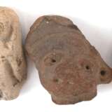 4 Terrakotta-Figuren, archäologische Funde aus Maya-Zeit, aus Nachlaß eines Historikers, H. 5 cm - 7,5 cm - Foto 1