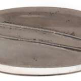 Haarnadel-Dose, oval, 833er Silber, Porto um 1900, J.Rosas & Co., auf Deckel plastische Haarnadel, Rand min. gedellt, 67 g, 2,8x9,4x4,3 cm - Foto 1