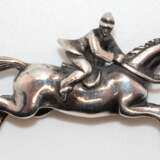 Anhänger "Reiter auf Pferd", 925er Silber, halbplastisch dargestellt, Maße ca. 3,8 x 1,9 cm - Foto 1