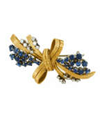 Aperçu. Gübelin. Sapphire-Diamond-Brooch