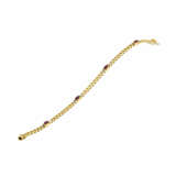 Slim Ruby-Diamond-Curb Bracelet - photo 1