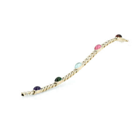 Gemstone-Curb-Chain-Bracelet - photo 1