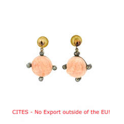 Coral-Diamond-Ear-Jewellery