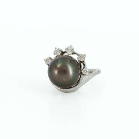 Tahiti Pearl-Diamond-Ring - photo 1