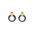 Gemstone-diamond-ear-clips - Prix ​​des enchères