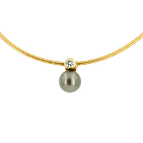 Tahiti-Pearl-Diamond-Choker - photo 1