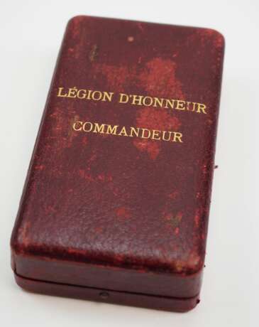 Frankreich: Orden der Ehrenlegion, 9. Modell (1870-1951), Komtur Kreuz, im Etui. - Foto 5