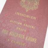 Österreich: Kaiserlicher Orden der Eisernen Krone, 1. Klasse Etui. - photo 3