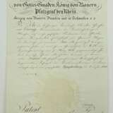 Bayern: Patent zum General-Major der Landwehr 1848. - photo 1