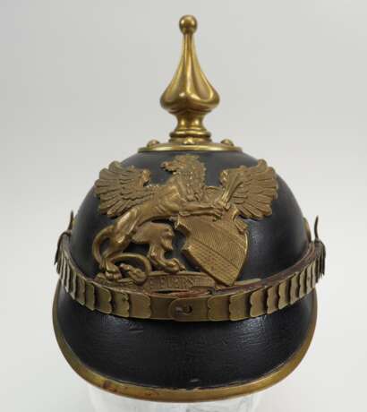 Baden: Pickelhaube für Mannschaften der Polizei / Zoll. - фото 2