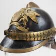 Baden: Helm für Kommandanten der Feuerwehr - um 1870. - Jetzt bei der Auktion