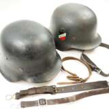 Wehrmacht: 2 Stahlhelme. - photo 3