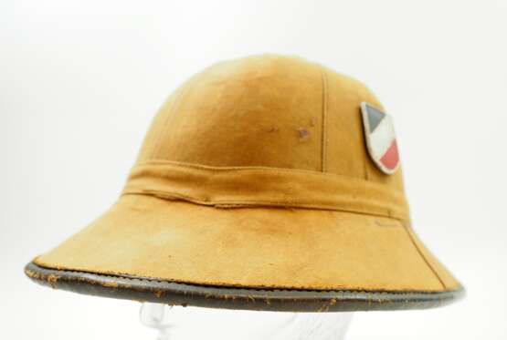 Wehrmacht: Tropenhelm des Afrikakorps, 1. Modell. - Foto 1