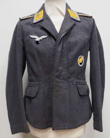 Luftwaffe: Fliegerbluse eines Oberfeldwebel / Offiziersanwärter der Fallschirmjäger. - photo 1