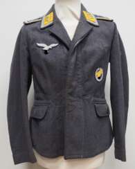 Luftwaffe: Fliegerbluse eines Oberfeldwebel / Offiziersanwärter der Fallschirmjäger.