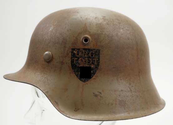 Organisation Todt (OT): Stahlhelm M42 - 1 Emblem. - Foto 3