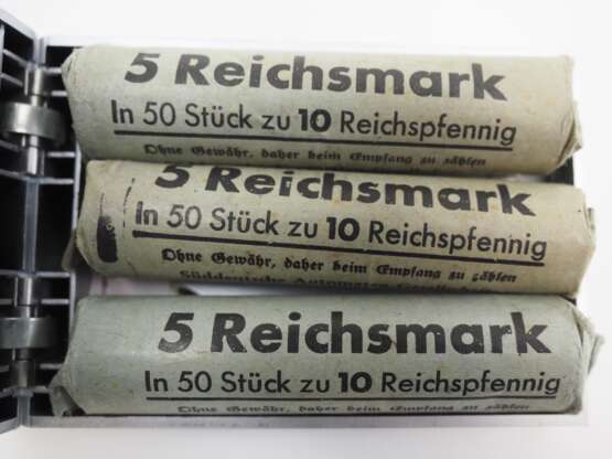 10 Reichspfennig - 3 Rollen a 50 Stück. - photo 1