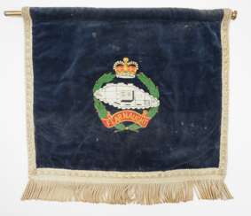 Großbritannien: Banner des Royal Tank Regiment.